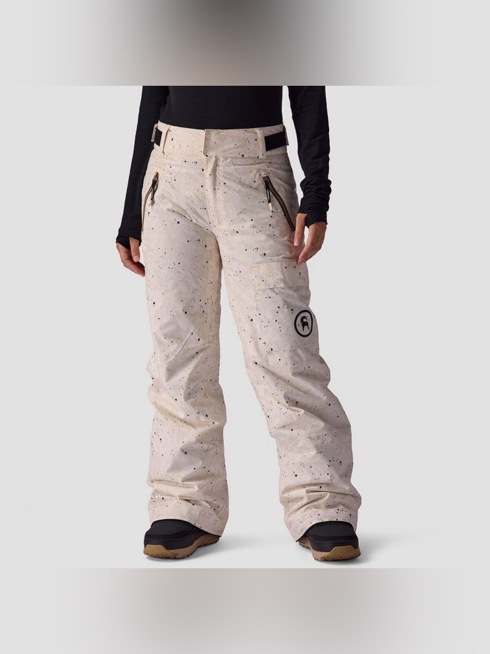 NEW Backcountry CrestCruiser Primaloft 10K Ski Snowboard Pants Egret Print Plus